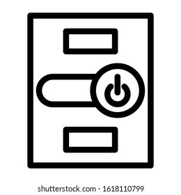 electricity switch icon isolated sign symbol vector illustration - high quality black style vector icons
