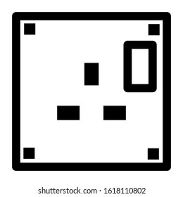 electricity switch icon isolated sign symbol vector illustration - high quality black style vector icons
