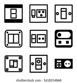 electricity switch icon isolated sign symbol vector illustration - Collection of high quality black style vector icons
