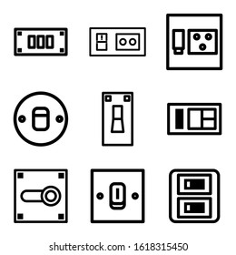 electricity switch icon isolated sign symbol vector illustration - Collection of high quality black style vector icons
