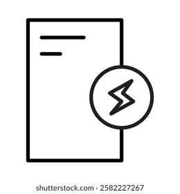 Electricity usage bill report for buildings, houses, apartments and other properties