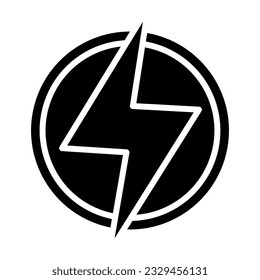 Electricity Vector Glyph Icon For Personal And Commercial Use.

