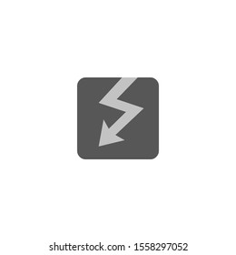 electricity vector icon from electrian connections concept. isolated blue electricity vector sign symbol can be use for. Web, mobile and logo. eps 10