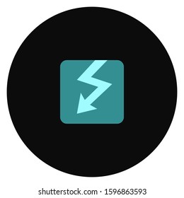 electricity vector icon from electrian connections concept. isolated blue electricity vector sign symbol can be use for. Web, mobile and logo. eps 10