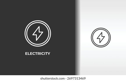 Electricity Vector, Icon Or Logo Sign Isolated Symbol Illustration
