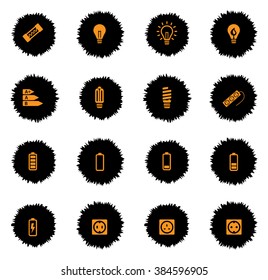 Electricity  vector icons for web sites and user interface