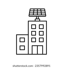 Electricidad a través de Icono Vector Solar que puede fácilmente modificar o editar

