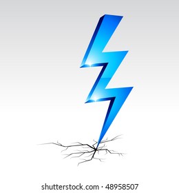 Electricity warning symbol. Vector illustration.
