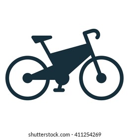 electro bicycle icon on white background