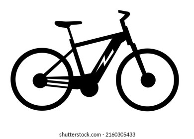 Electro bike graphic in vector quality.