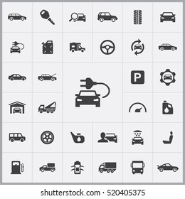 electro car icon. auto icons universal set for web and mobile