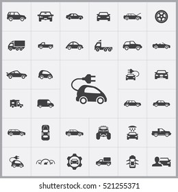 electro car icon. car icons universal set for web and mobile