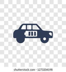 electro car icon. Trendy electro car logo concept on transparent background from General collection
