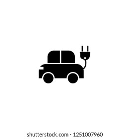 electro car vector icon. electro car sign on white background. electro car icon for web and app