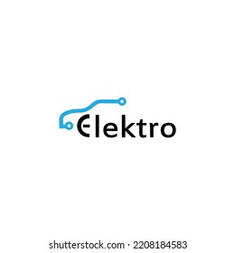 Inspiration für das Vektorlogo von Elektroautos