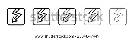 Electro devices icon Vector logo sign