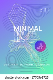 Electro event. Dynamic gradient shape and line. Abstract show banner template. Electro event neon flyer. Trance dance music. Electronic sound. Club fest poster. Techno dj party.
