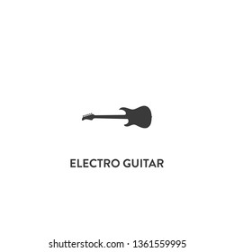 electro guitar icon vector. electro guitar sign on white background. electro guitar icon for web and app
