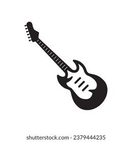 Electro guitar vector icon. Classic guitar flat sign design illustration. Guitar symbol pictogram. UX UI icon