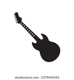 Electro guitar vector icon. Classic guitar flat sign design illustration. Guitar symbol pictogram. UX UI icon