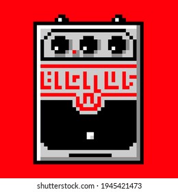 Electro Harmonix Big Muff Pi Fuzz Guitar Pedal Pixel Art