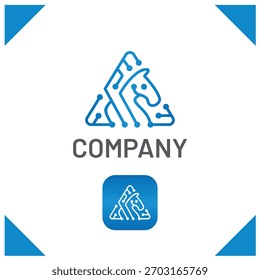 Projeto de vetor da marca do logotipo da Eletro Horse