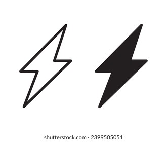 Conjunto de iconos de Electro. ilustración vectorial