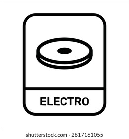 ELECTRO ICON VECTOR STEMP PACKAGNG
