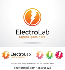 Electro Lab Logo Template Design Vector