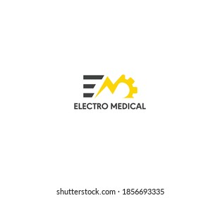 Electro medical Logo for medical maintenance
