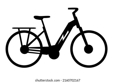 Electro mobility graphic with bicyle.