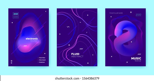 Electro Music Poster. Abstract Gradient Blend. Disco Club Flyer. Pink Flow Shape. Neon Trance Music Poster. Purple Wave Gradient Blend. Night Club Flyer. Dj Invitation. House Music Poster.