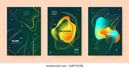 Electro Music Poster. Abstract Gradient Shape. Disco Club Flyer. Dj Invitation. Yellow Dance Music Poster. Green Abstract Gradient Blend. Night Club Festival. Dj Concert. Techno Music Poster.