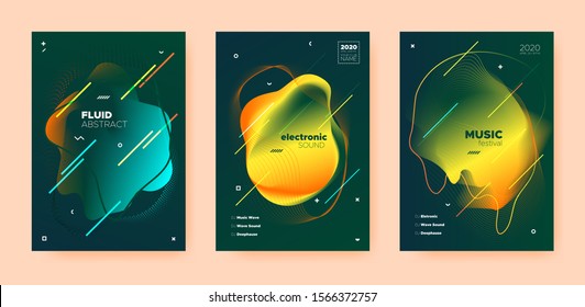 Electro Music Poster. Wave Gradient Blend. Night Club Festival. Dj Party. Yellow Trance Music Poster. Orange Wave Gradient Shapes. Disco Club Flyer. Dj Concert. Techno Music Poster.