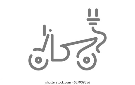 electro scooter icon
