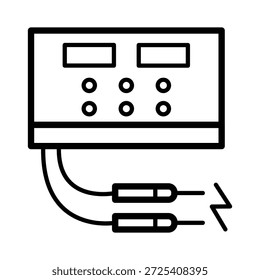 Elektrochirurgisches Symbol, Vektorgrafik 