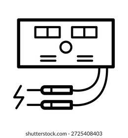 Ilustração de projeto de vetor de ícone eletro cirúrgico 