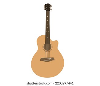 
Electroacoustic Guitar. Flat Vector Illustration