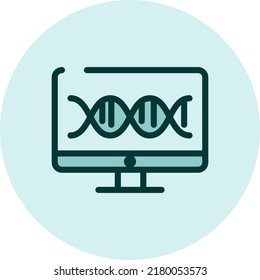 Electrobiology science, illustration, vector on a white background.