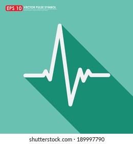 Electrocardiogram, ecg or ekg - medical icon