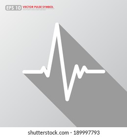 Electrocardiogram, ecg or ekg - medical icon