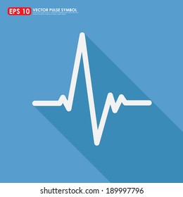 Electrocardiogram, ecg or ekg - medical icon