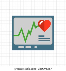 Electrocardiogram icon