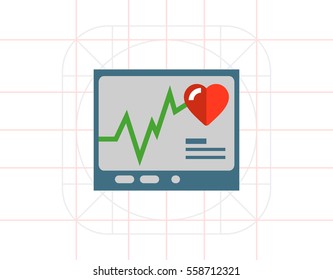 Electrocardiogram icon