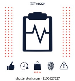 Electrocardiogram icon. Element for your design