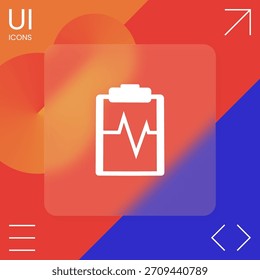 Electrocardiogram icon. Element for your design