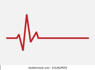 Electrocardiogram icon isolated on white background. Vector illustration. Eps 10.