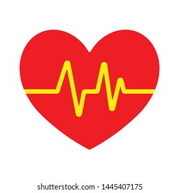 electrocardiogram icon. Logo element illustration.  electrocardiogram design. colored collection.   electrocardiogram concept. Can be used in web and mobile