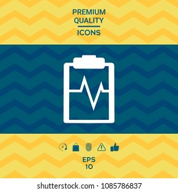 Electrocardiogram icon symbol