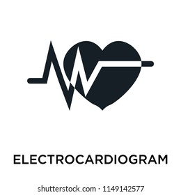 Electrocardiogram icon vector isolated on white background for your web and mobile app design, Electrocardiogram logo concept